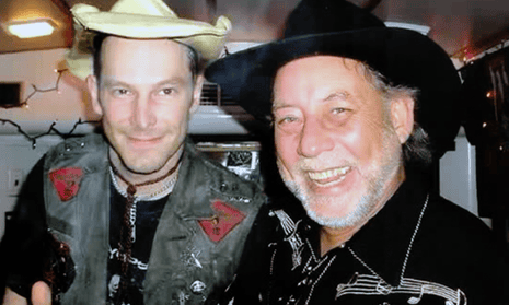 Randy Howard, right, poses with the country music star Hank Williams III.