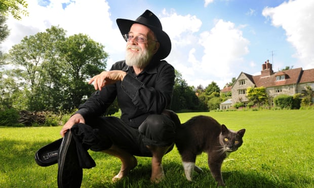 Terry Pratchett, who died in March, at home near Salisbury, Wiltshire.