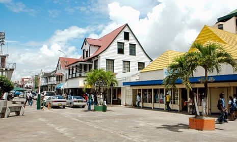 Commercial buildings in the centre of Paramaribo 