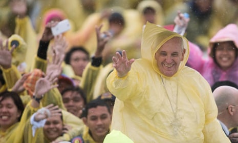 Pope Francis on a visit to the Philippines in January.