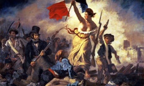 Liberty Leading the People, 1830, by Eugène Delacroix, has faced the censors' pens at the French Lycée in Kuwait.