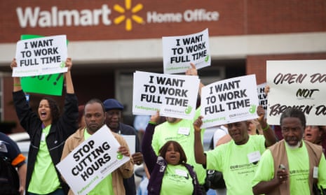 Protesters outside Walmart in 2011. Provenance tools provide valuable information about the activities of brands.