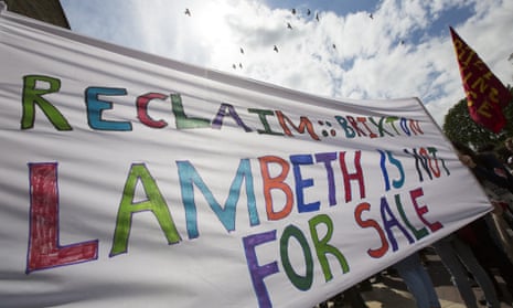 Reclaim Lambeth protest