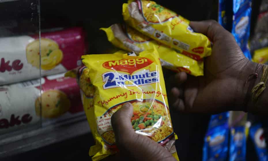 Maggi instant noodles were taken off the shelves in India amid a scare over lead levels.