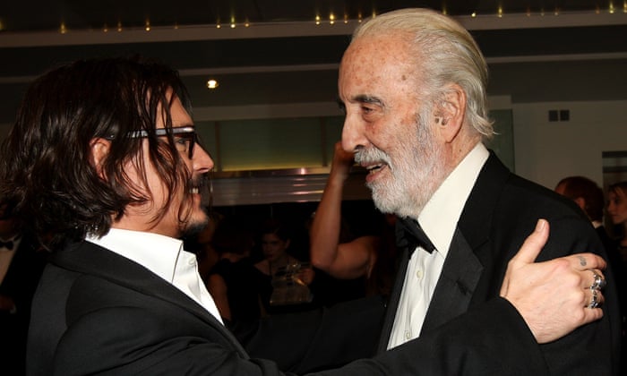 Johnny Depp pays tribute to 'noble and wise' Christopher Lee | Christopher  Lee | The Guardian