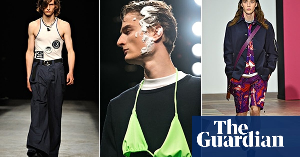 Rave Foam Sci Fi Sportswear And Spanners As Jewellery The Key Trends From London Collections Men Ss16 London Collections Men The Guardian Rave Foam Sci Fi Sportswear And Spanners As Jewellery The Key Trends From London Collections Men Ss16 London Collections Men The Guardian