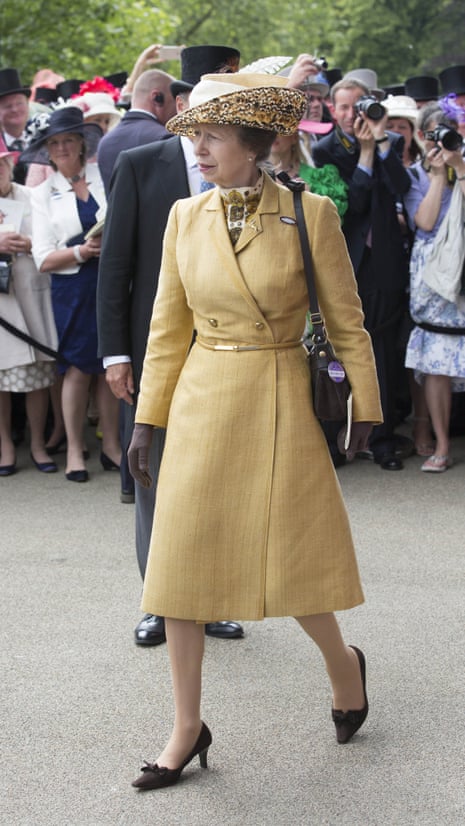 princess anne ascot dress Princess Anne made a striking appearance on the opening day of Royal Ascot 2026 in a vibrant coat dress featuring an eye-catching geometric pattern in soft pastel tones