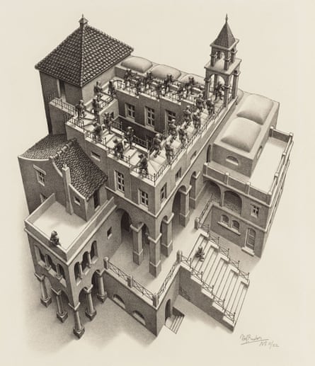 Ascending and Descending, 1960, by MC Escher