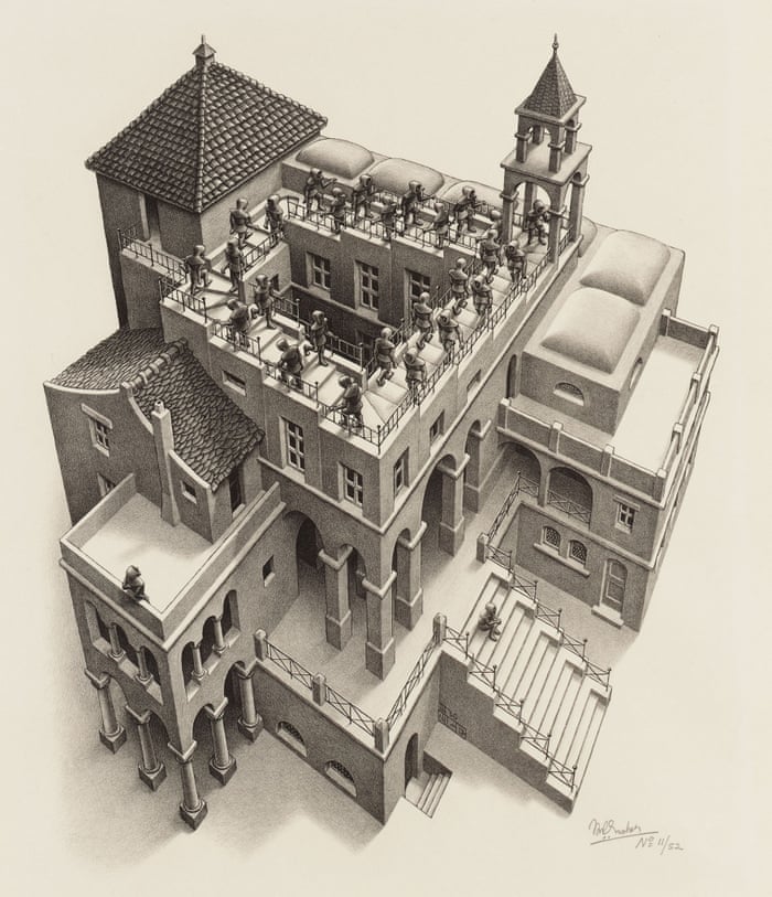 The Impossible World Of Mc Escher Art And Design The Guardian