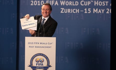 Tim Roth as Sepp Blatter in a scene from United Passions