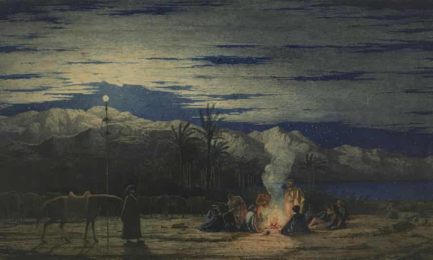 Richard Dadd, The Artist's Halt in the Desert,c 1845, Watercolour on paper