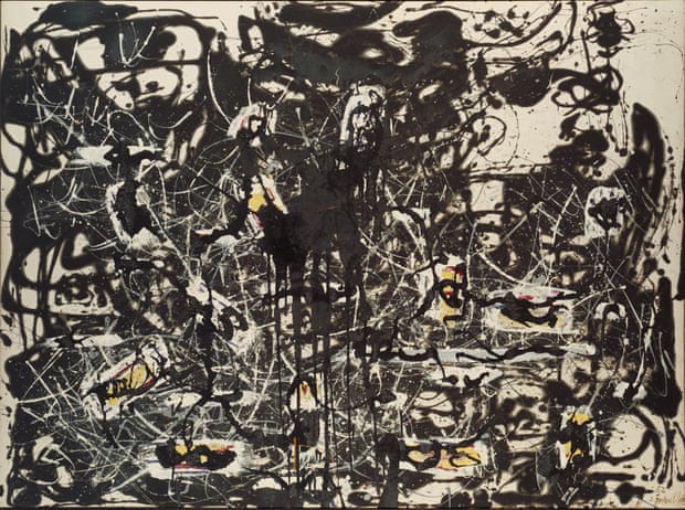 Jackson Pollock, Yellow Islands (1952). Courtesy of the Pollock-Krasner Foundation ARS, NY and DACS, London 2015