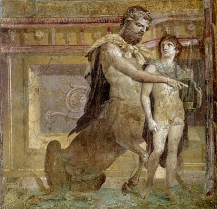The Education of Achilles by ­Chiron fresco from Herculaneum