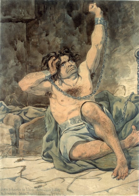 Dadd's Agony – Raving Madness (1854), from Sketches to Illustrate the Passions