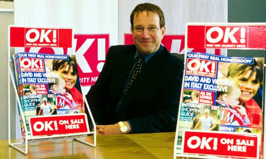Richard Desmond promoting his OK! Magazine in 2000