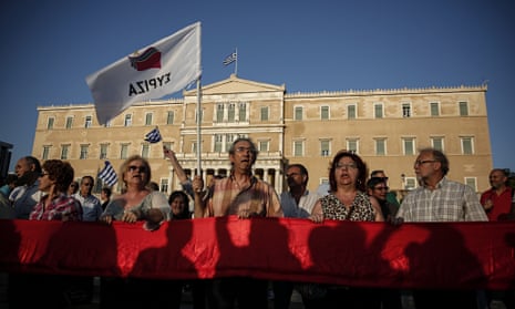 Anti-austerity rally in Athens, Greece