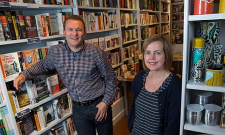 Carrie and Tim Morris, owners of Booka bookshop