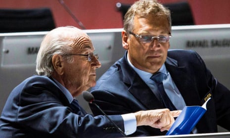 Fifa’s secretary general Jérôme Valcke, right, is Sepp Blatter’s long-time closest ally and fixer.