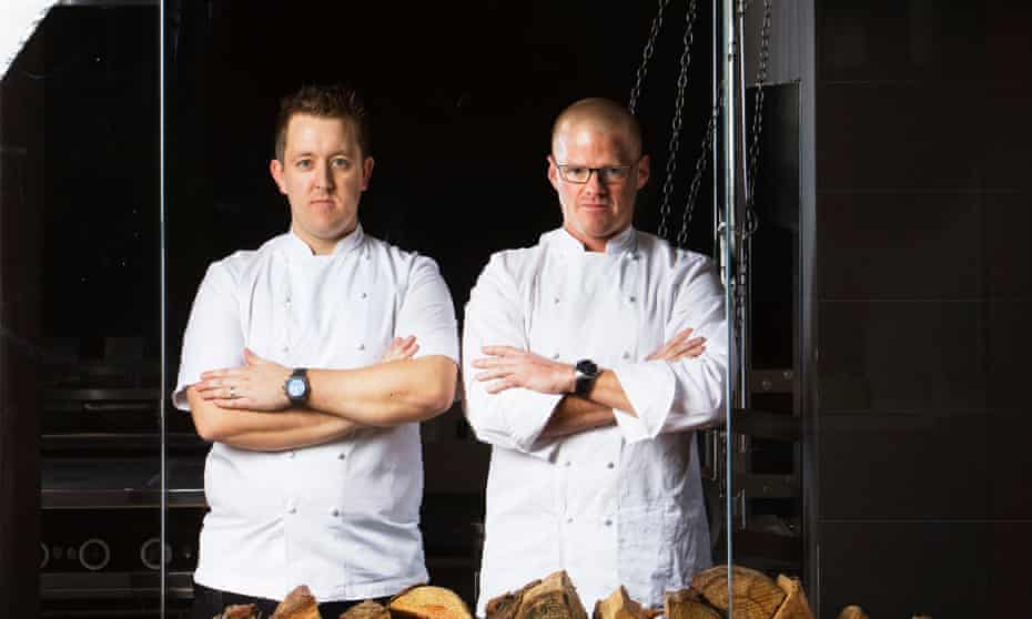 Chefs Heston Blumenthal and Ashley Palmer-Watts whose Dinner by Heston Blumenthal restaurant was the only UK one to make it into the top 10 this year.