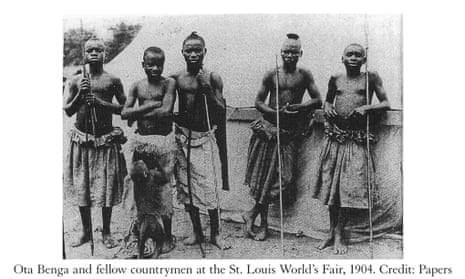 Ota Benga and fellow countrymen at the St Louis World's Fair, 1904