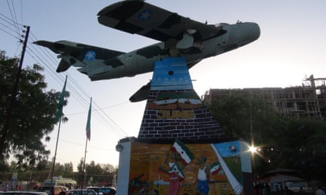 A memorial monument in the midtown of Hargeisa