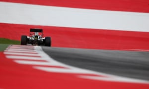 Fernando Alonso drives during practice.
