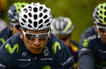 Colombian cyclist Nairo Quintana takes part in a training session in Arcabuco in June.