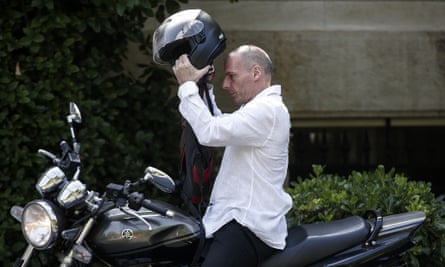Greeceâ€™s finance minister, Yanis Varoufakis, arrives for a cabinet meeting at Tsiprasâ€™s office in Athens on Sunday