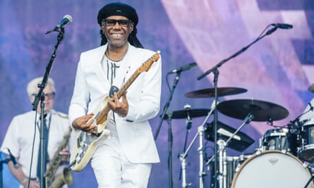 Nile Rodgers performing at Hyde Park