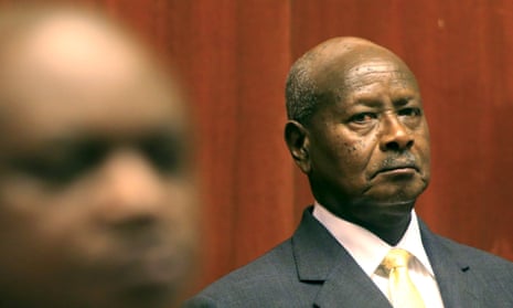 Uganda President Yoweri Museveni prepares to deliver his state of the nation address in the capital Kampala