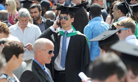 International student graduating