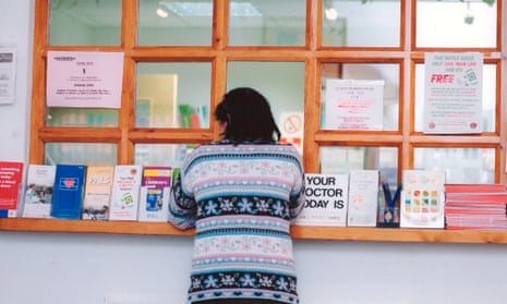 woman at doctor's surgery waiting for appointment