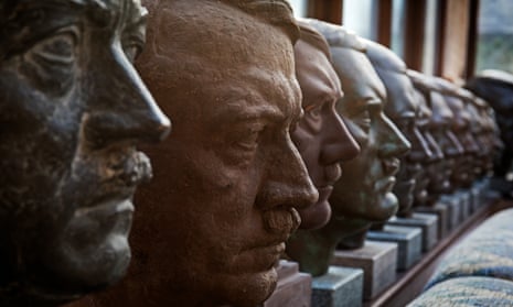 Kevin Wheatcroft's collection of Hitler heads.