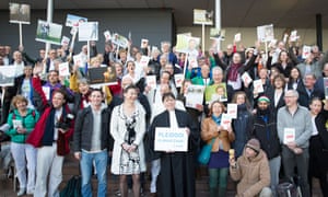 Urgenda supporter after court ruling, on 14 June 2015, The Hague
