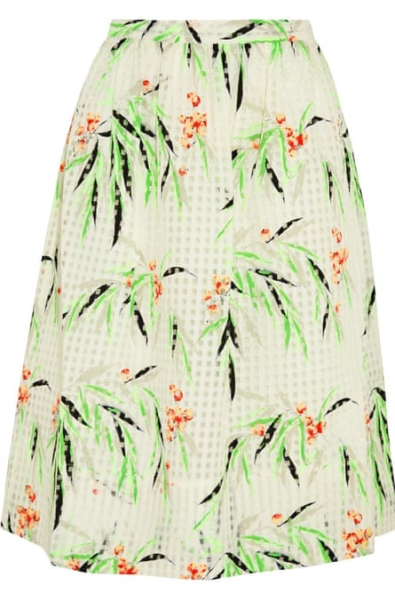 Floral midlife pleated skirt for women S011 Floral midlife pleated skirt for women S011
