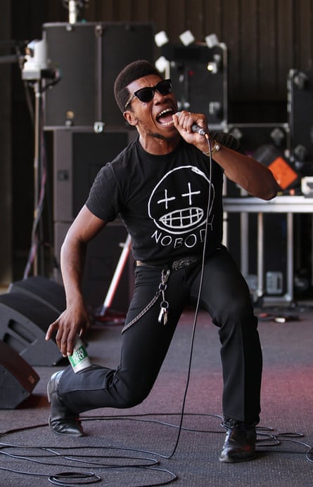 US singer Willis Earl Beal on stage at The Falls festival in Australia, 2012.
