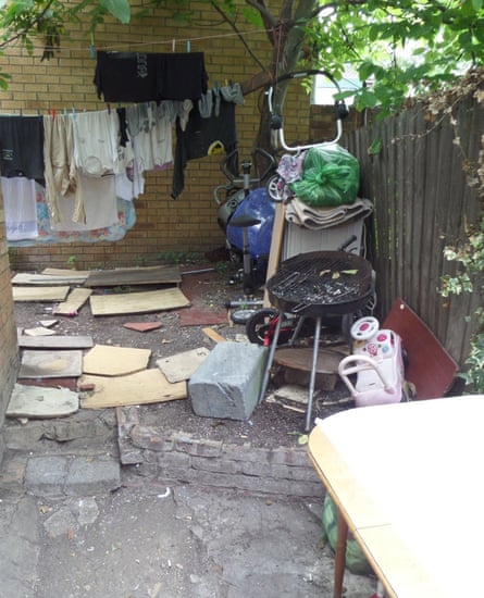 Suspicions were raised about the property because of a history of complaints including excess rubbish in the back garden