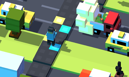 Psy's Crossy Road level includes a new dance-pad scoring system.