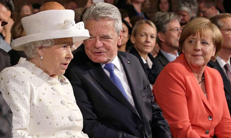 The Queen with Joachim Gauck and Angela Merkel