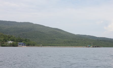The site of a proposed Philippine naval base at Oyster Bay, Palawan Island