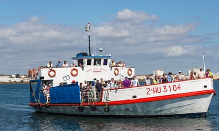 The ferry from to Vila Real de Santo Antonio, Portugal.