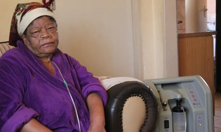 Rasalind Plaatjies, 62, suffers severe respiratory problems. ‘Sometimes I don’t have the energy to get up.’