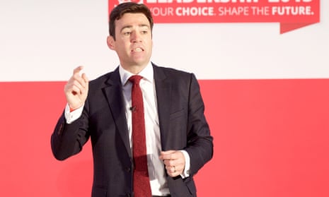 'My top team will be 50% women and I will make sure that women hold the most senior jobs, too,' said Andy Burnham.