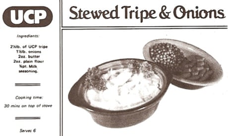 UCP recipe for tripe and onions, detail