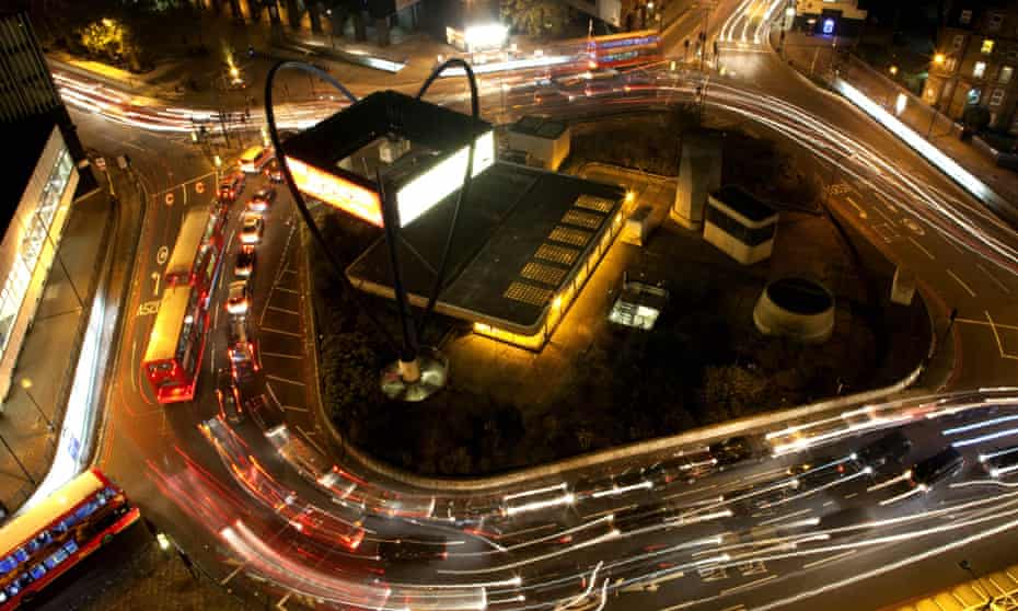 Old Street Roundabout at night