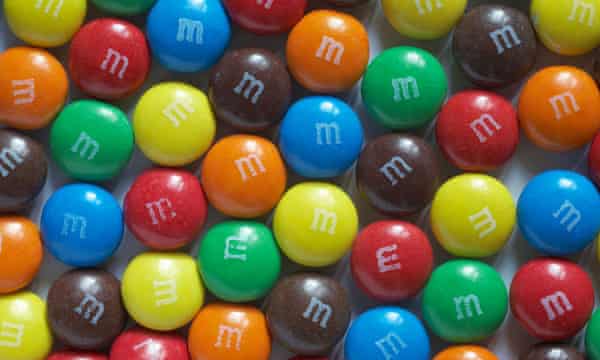'A bowl of mixed M&Ms will go down more quickly than a bowl of just one colour'