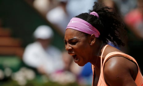 A roar from Serena Williams.
