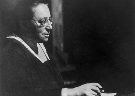 German-born mathematician Amalie 'Emmy' Noether