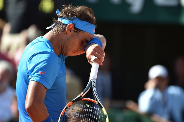 Nadal's feeling the strain.