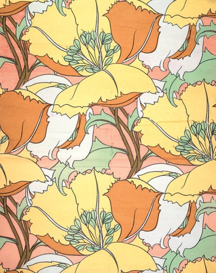 A floral print. From the book Liberty and Co. in the Fifties and Sixties, published by Antique Collectors Club.